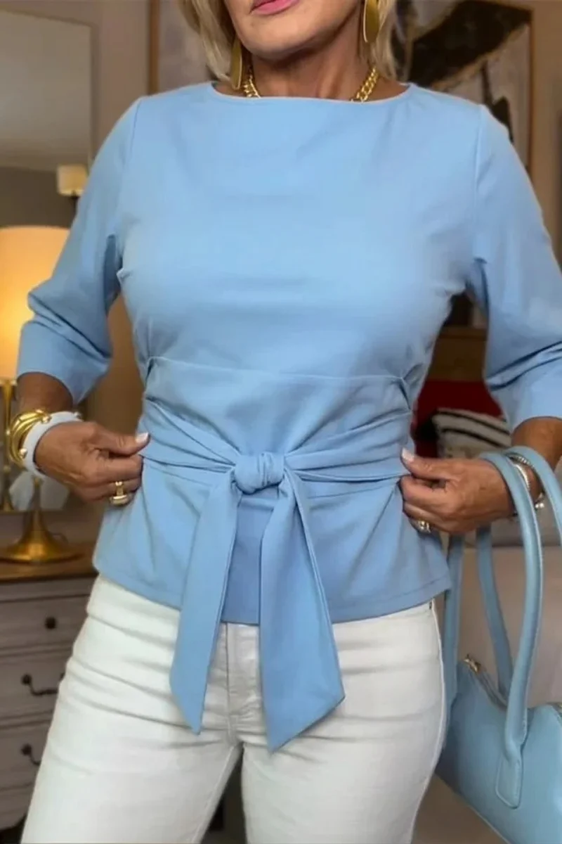Blusa Silueta con Cintura Ajustable