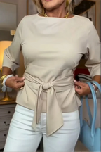 Blusa Silueta con Cintura Ajustable