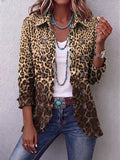 Ombeline | Chaqueta con volantes y estampado de leopardo multicolor