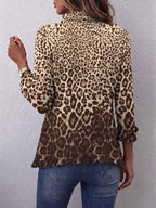 Ombeline | Chaqueta con volantes y estampado de leopardo multicolor